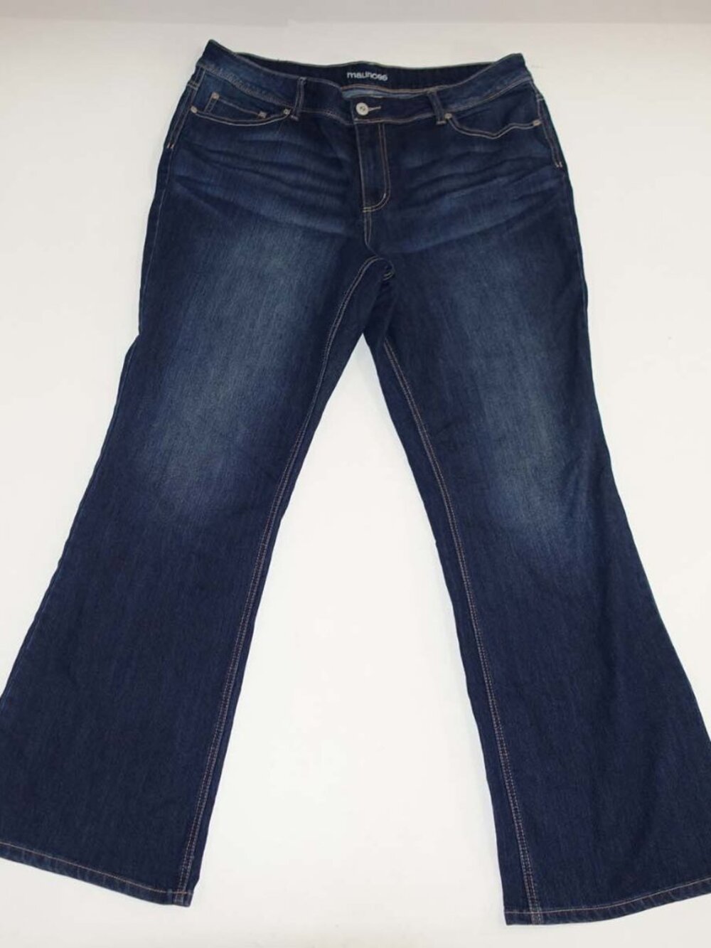 Maurices Women's Boot Cut Jeans Size 20 Regular Dark Blue Mid Rise Stretch Denim